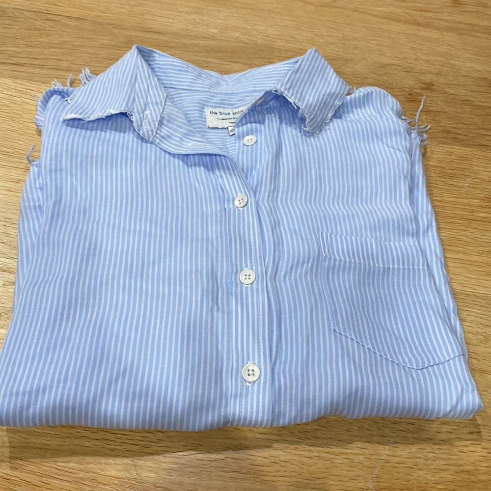 The blue shirt shop button down shirt in great condition.